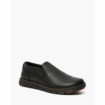 Dr Martens Férfi Rhodes Bőr Slip On Fekete